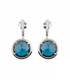 BRINCOS PRATA E OURO ELLIPSIS