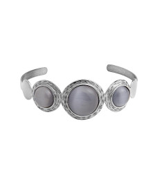 ESCRAVA PEDRA CINZA RODIO