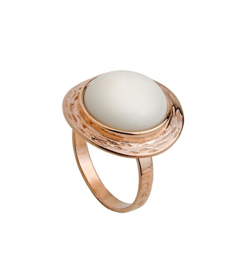RING WHITE STONE BATHROOM PINK GOLD