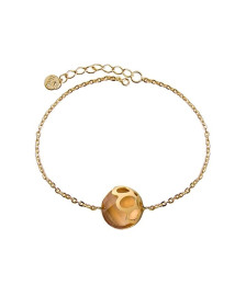 PULSERA PIEDRA CHAMPÁN DE ORO