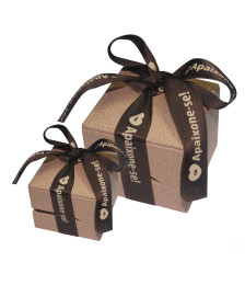 RING SILVER AND GOLD-ELLIPSIS - BLUE LAGOON