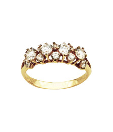 ANEL OURO AMARELO COM...