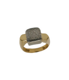 ANEL OURO BRANCO E AMARELO