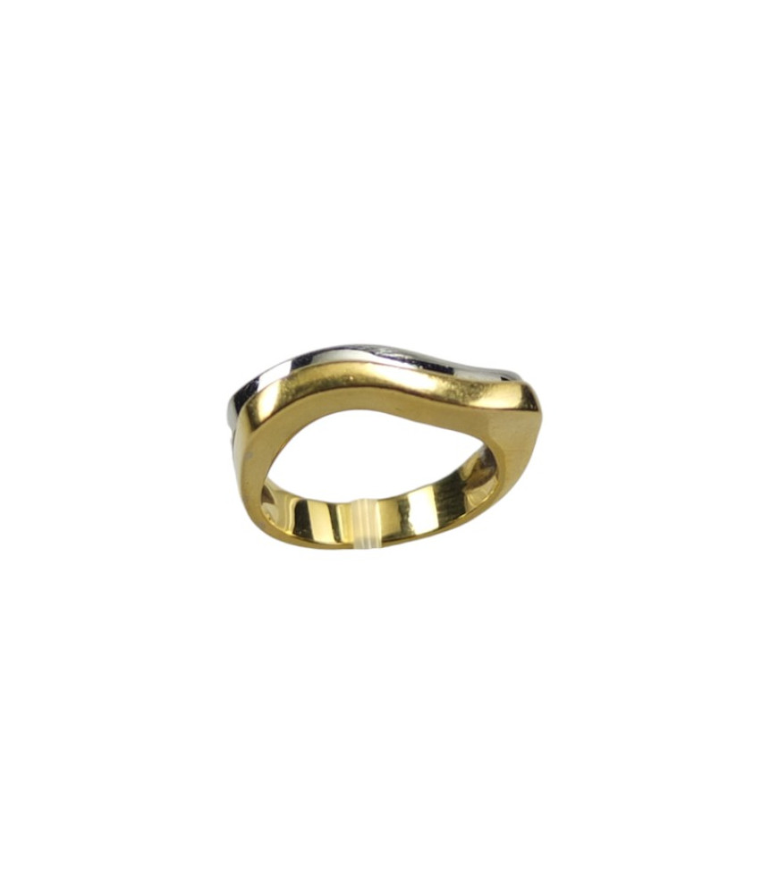 ANEL OURO BRANCO E AMARELO