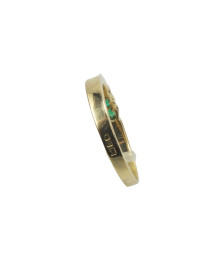 RING YELLOW GOLD WITH EMERALDS