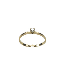 RING YELLOW GOLD WITH BRILLIANT
