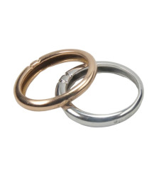 SET OF RINGS IN WHITE GOLD AND PINK