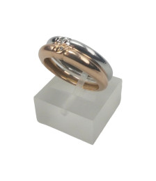 SET OF RINGS IN WHITE GOLD AND PINK