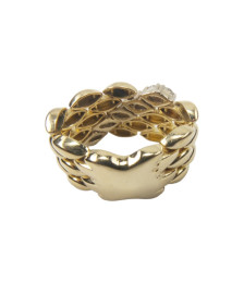 RING YELLOW GOLD WITH BRILLIANT