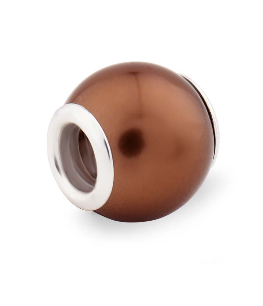 ABALORIO PERLA MARRÓN