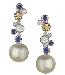 PENDIENTES DE PLATA Y ORO -...