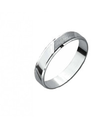 ALIANÇA PRATA FUSCADA E...