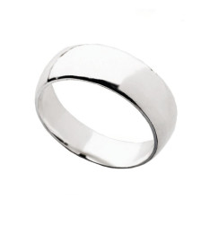 ALIANÇA PRATA MEIA CANA...