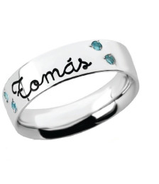 ALIANÇA PRATA 1 NOME COM...