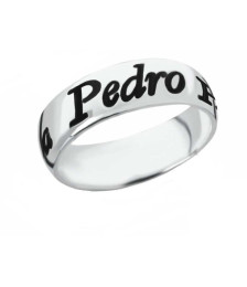 ALIANÇA PRATA MEIA CANA 3...