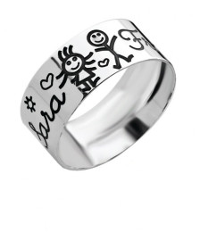 ALIANÇA PRATA 2 MENINOS 2...