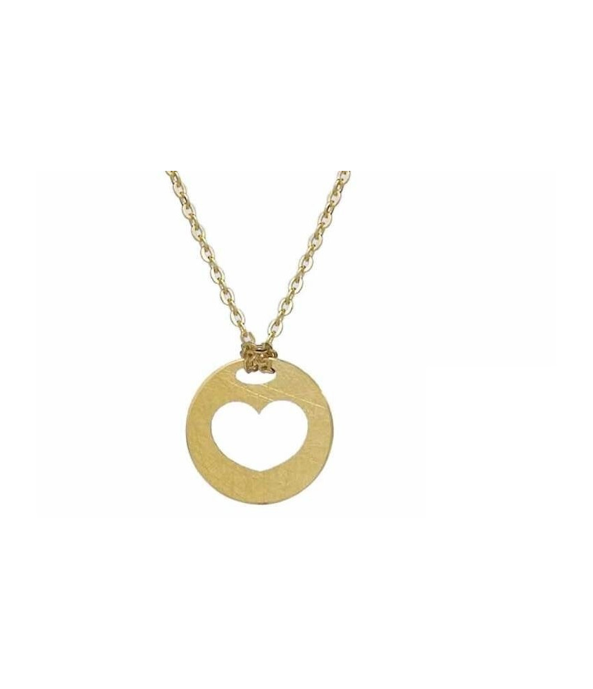 COLLIER ARGENT COEUR F. A.