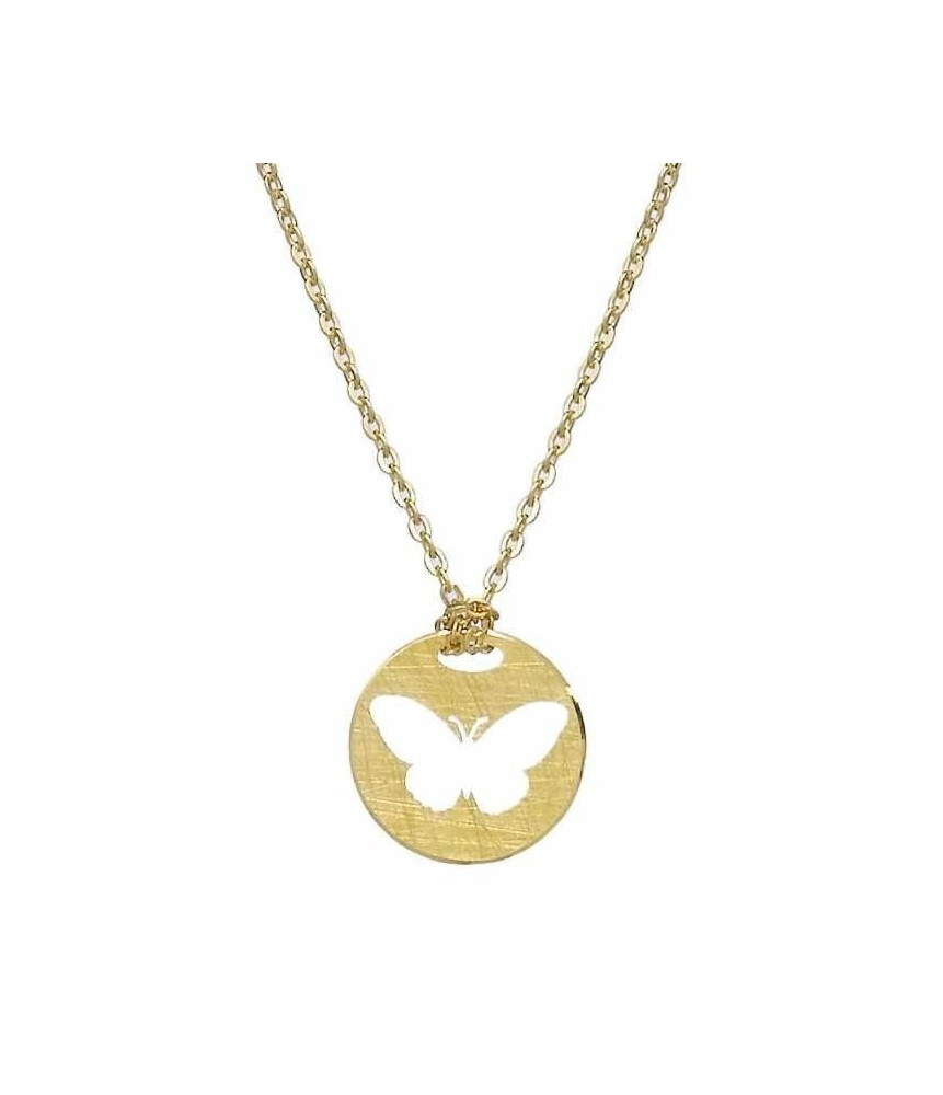 COLAR PRATA BORBOLETA F.A.