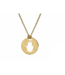 NECKLACE SILVER HAND OF...