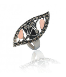 BAGUE FEUILLE TRANSFURADA...