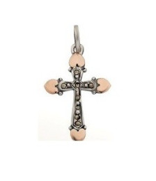 CRUZ CORAZONES MARCASSITE...