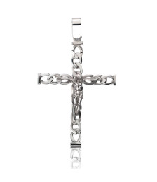 CRUZ BARBADA CON CRISTO F. A.