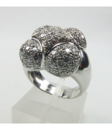 RING WHITE GOLD WITH SHINY