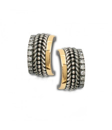 PENDIENTES DE PLATA Y ORO -...