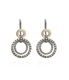 PENDIENTES DE PLATA Y ORO -...