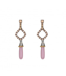 EARRINGS SILVER AND GOLD -...