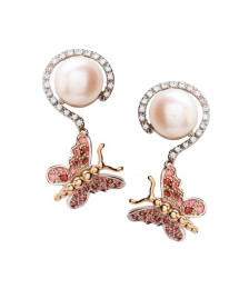 PENDIENTES DE PLATA Y ORO -...