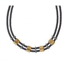 COLAR PRATA E OURO - ISIS