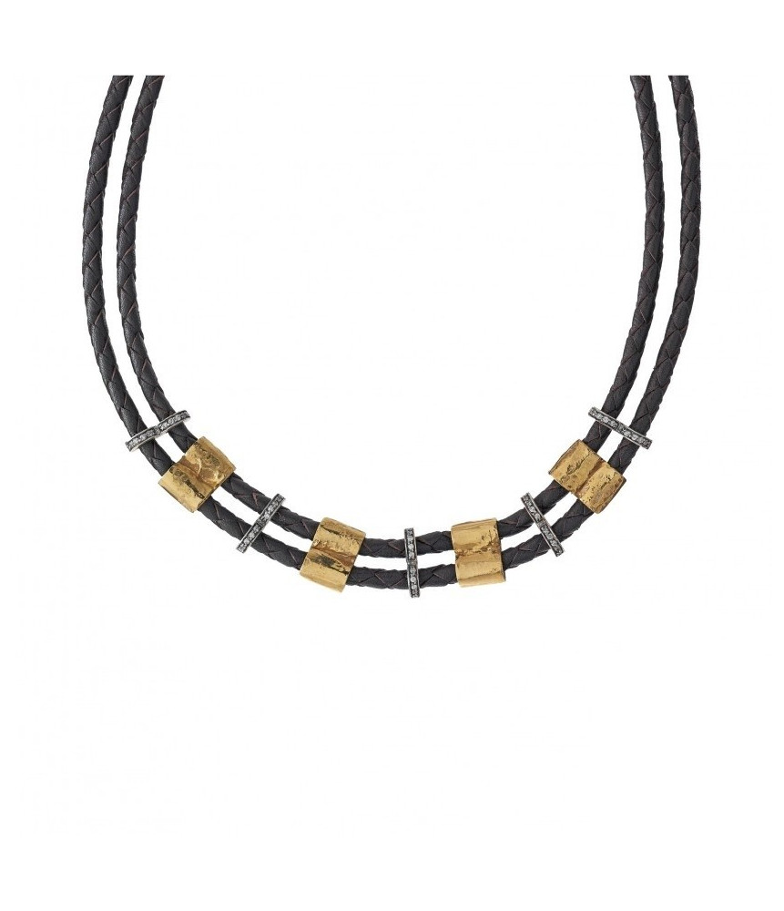 COLAR PRATA E OURO - ISIS