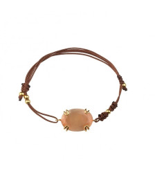 PULSERA PIEDRA CHAMPÁN DORADO