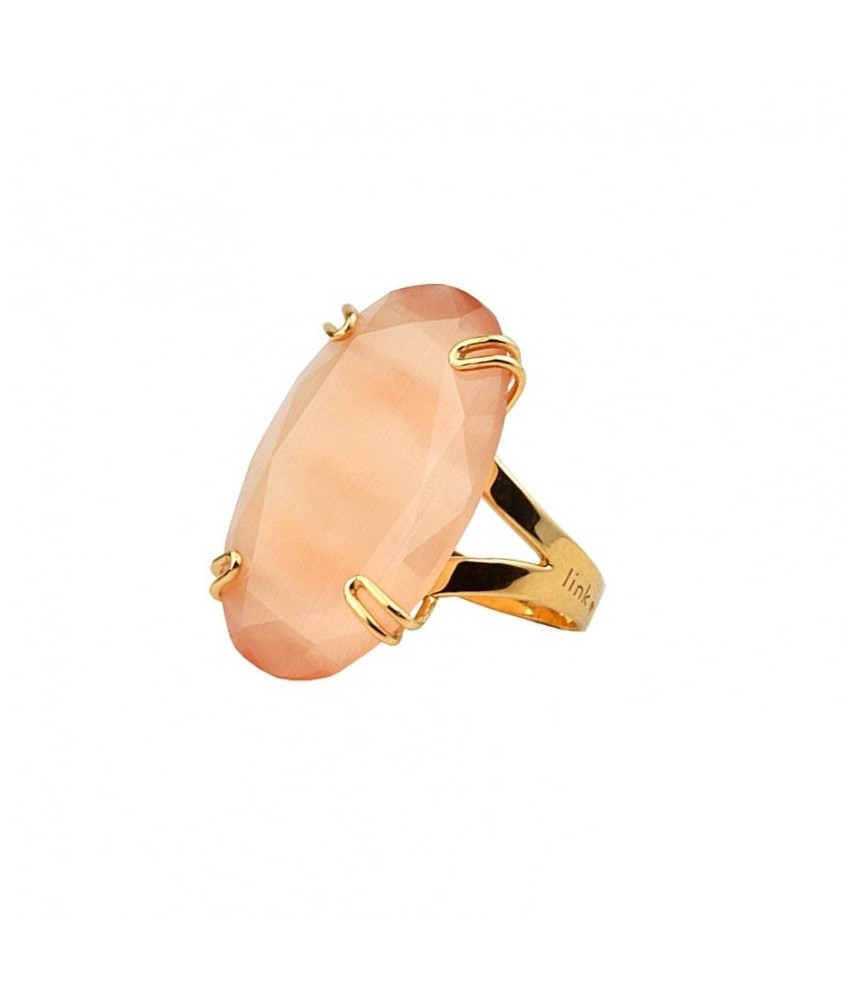 RING STONE CHAMPAGNE GOLD