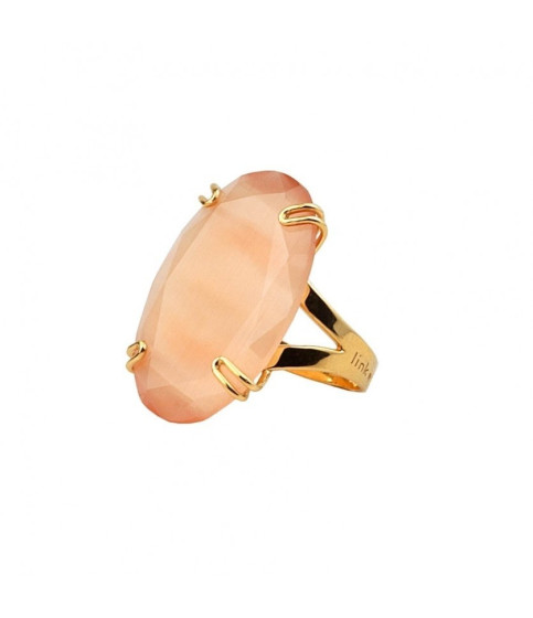 RING STONE CHAMPAGNE GOLD