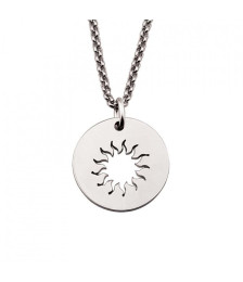 NECKLACE WITH PENDANT CIRCULAR SUN