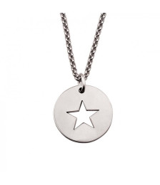 NECKLACE WITH DROP-DOWN CIRCULAR STAR